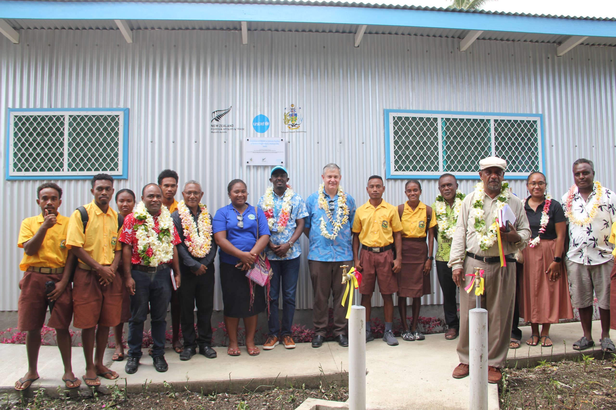 Honiara High Sch takes delivery of new WASH facilities