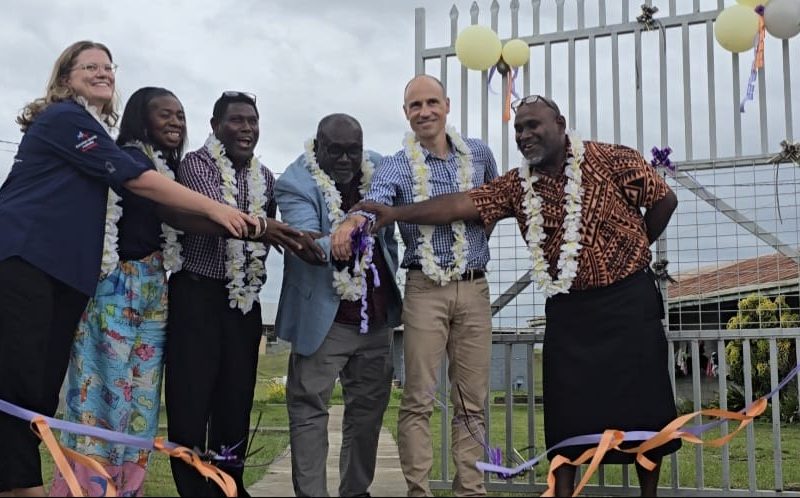Australia supports Betikama with new girls dorm fence