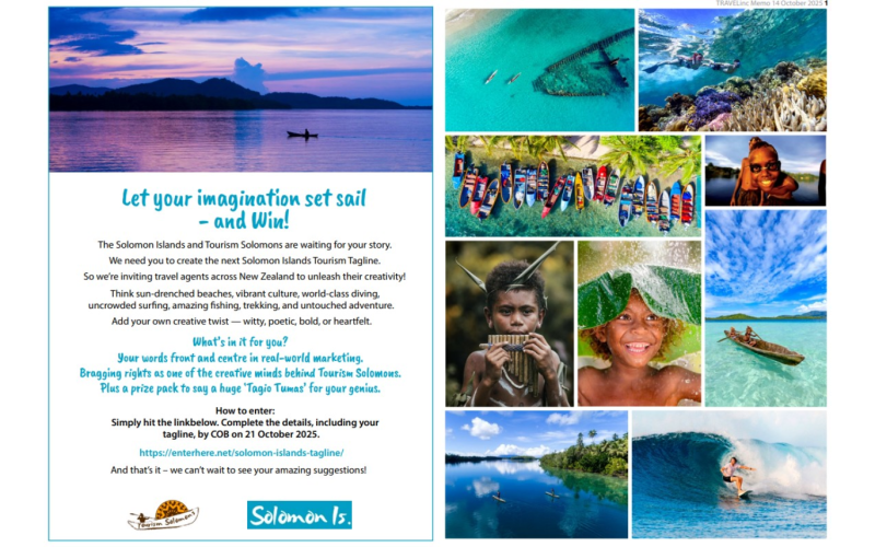Tourism Solomons launches creative challenge for Aust/NZ  travel agents