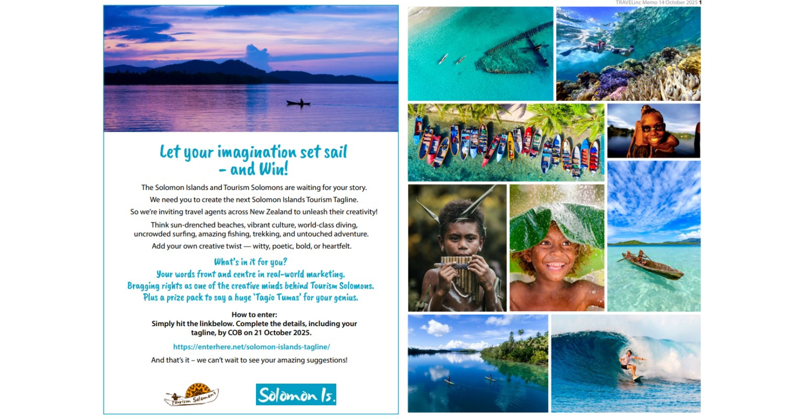 Tourism Solomons launches creative challenge for Aust/NZ  travel agents