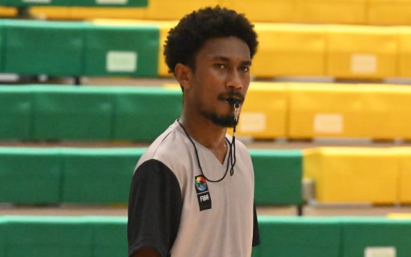 Local ref stamps mark in FIBA history