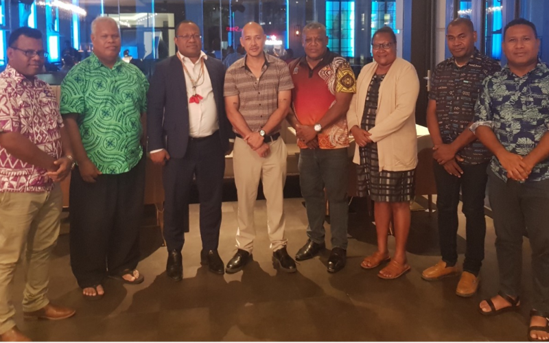 Minister Vave Jnr pays courtesy call on PNG Minister of Sports