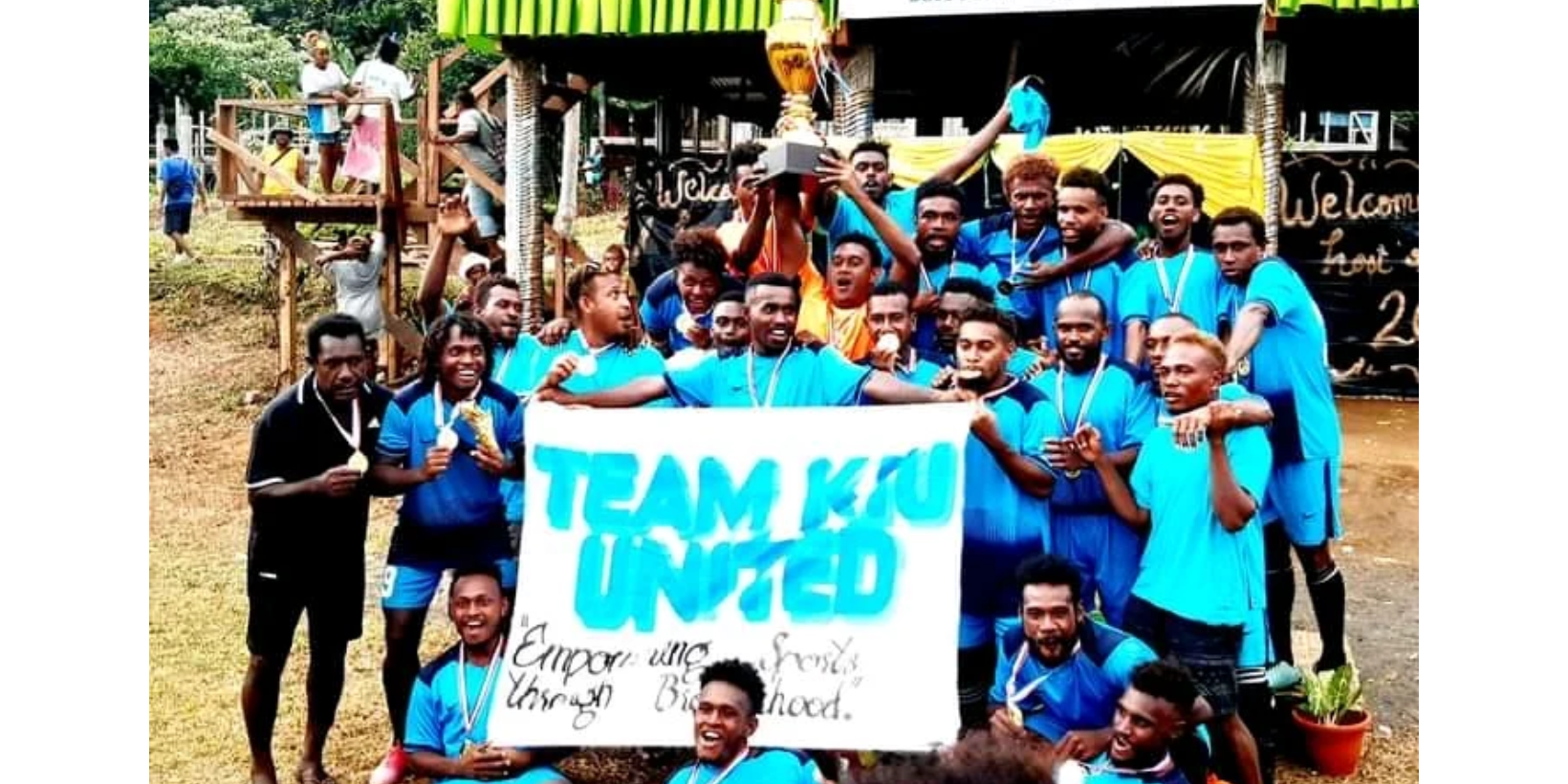 One of the winning teams