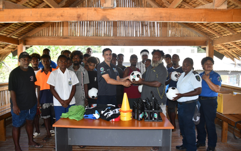 RSIPF donates sport gears to White River FC
