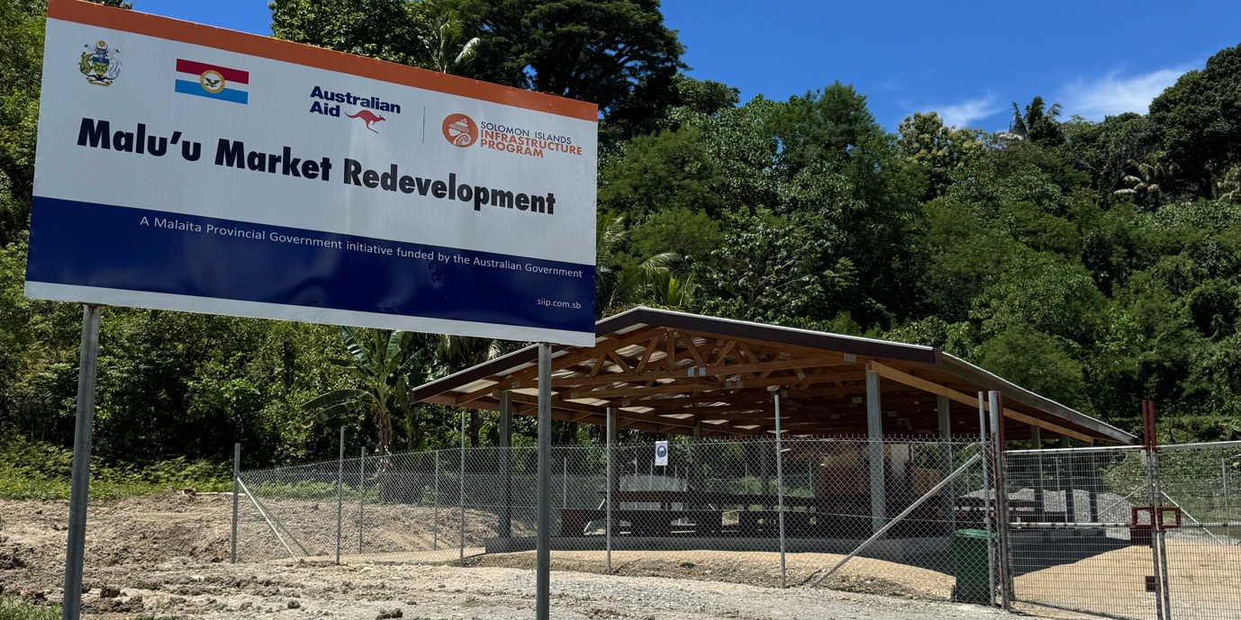 Australia has already constructed a temporary market so that vendors can continue to sell produce while the main market is built.