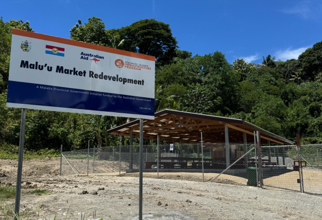 Australia has already constructed a temporary market so that vendors can continue to sell produce while the main market is built.