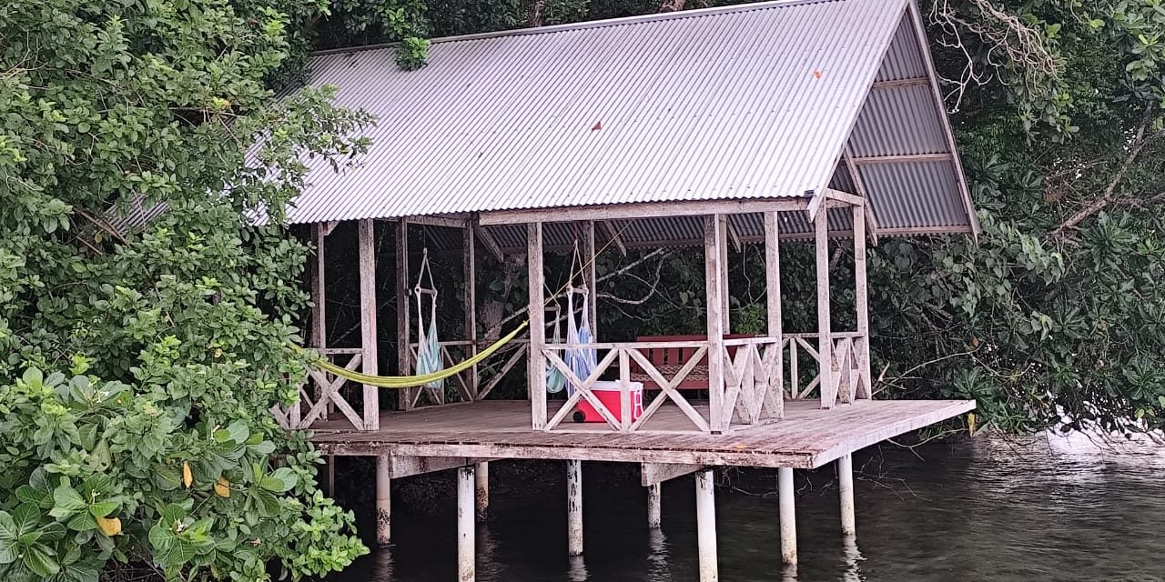 Located over the mangrove