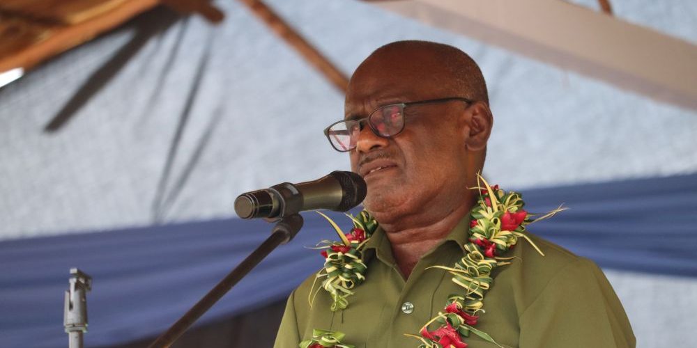 PM Jeremiah Manele speaking
