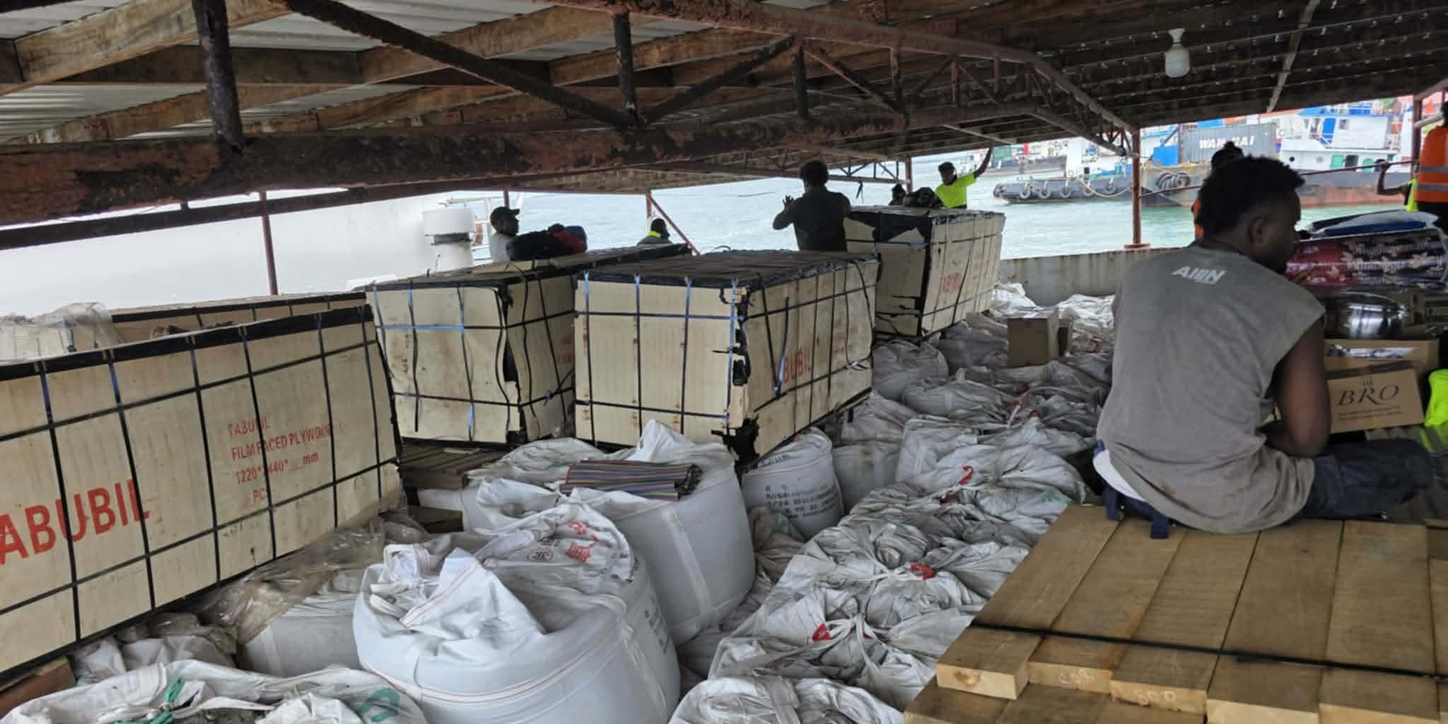 Some of the materials for the new complex