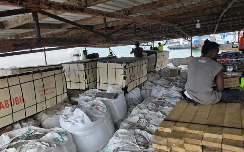 Materials for agriculture office in Kira Kira arrive