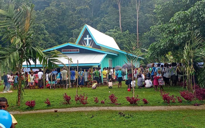 Vatulava village dedicates first permanent Church building