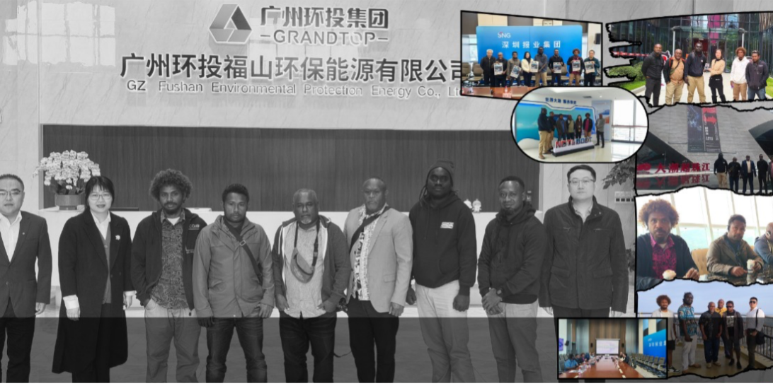 The six journalists with Chinese officials in China