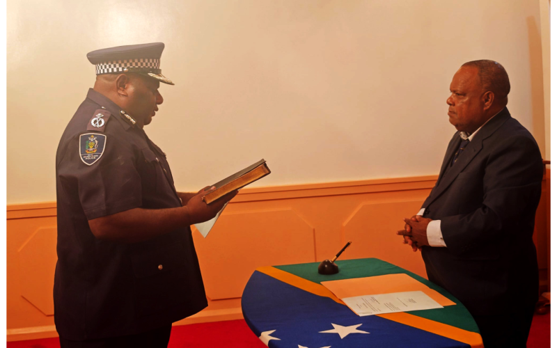 Lenialu sworn-in as Acting police chief