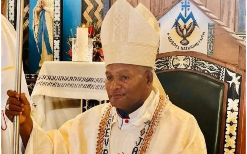 Bishop Aba acknowledges Tanagai parishioners, Guadalcanal leaders