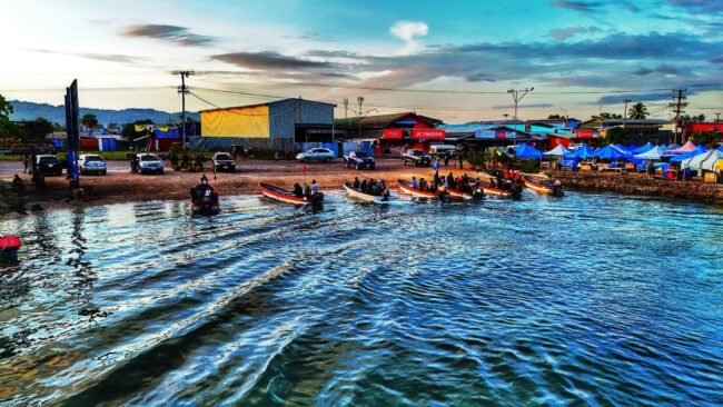 Buka town of soon to be called Nothern Solomons