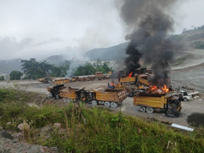 Burning at Gold Ridge