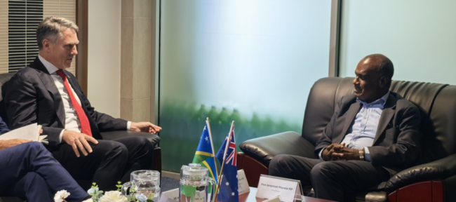 Bilateral meeting between Prime Minister Manele and Australian deputy PM Marles