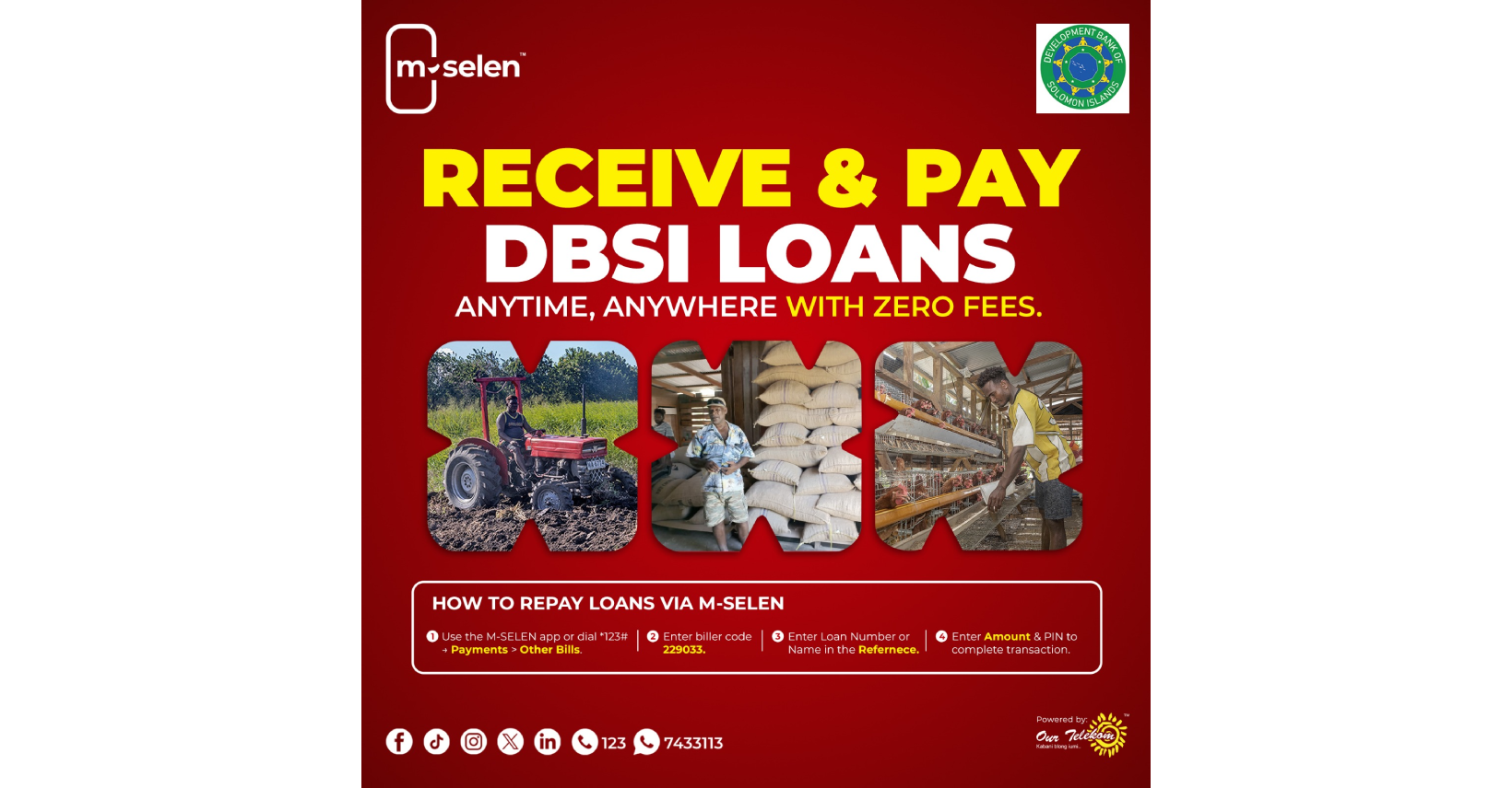 DBSI Loan Disbursement and Repayment Now Live on M-SELEN