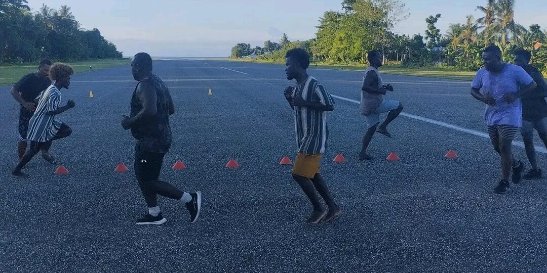 Fighters at training
