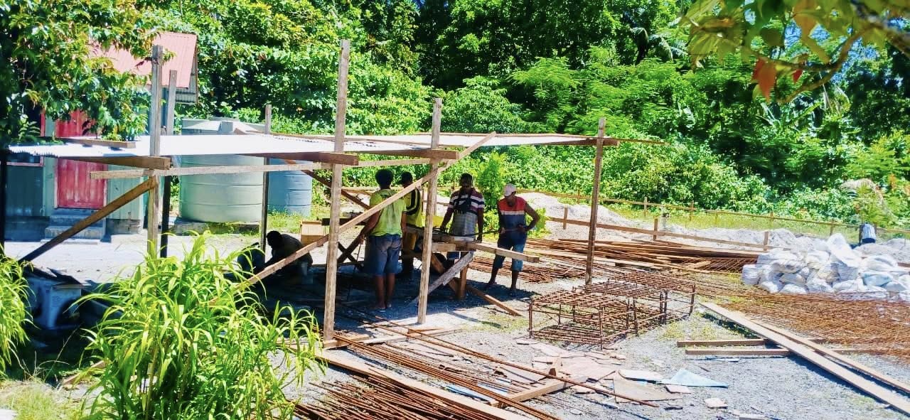 Classroom construction begins in Sikaiana