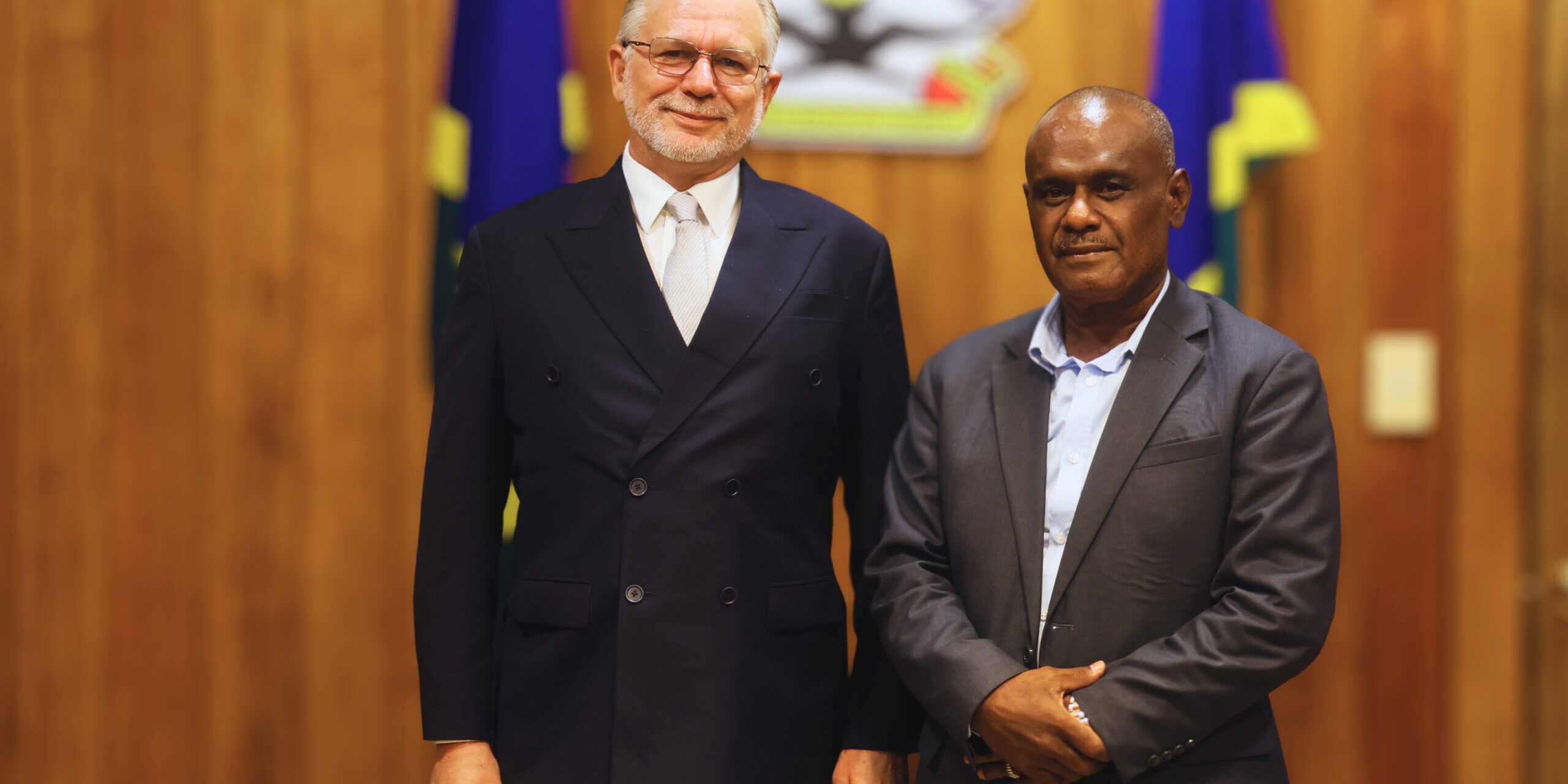 PM Manele and ADB Country Director, Anthony Gill (Image 3)
