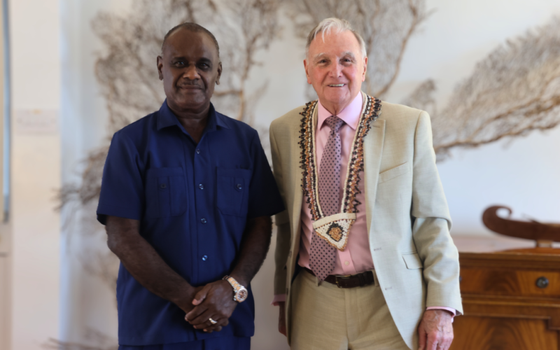 PM Manele and Lord Malcolm Bruce Exchange Parliamentary Insights