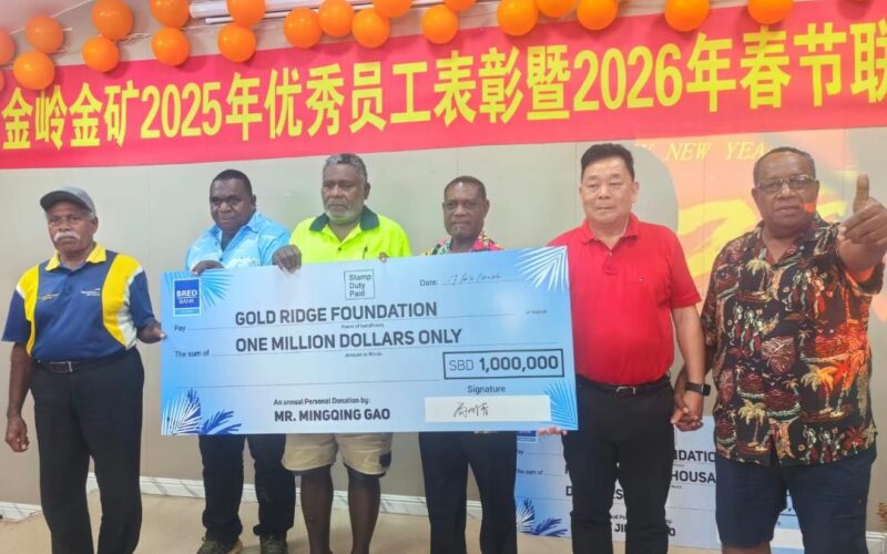 Wanguo shareholders donate $1.5m to Gold Ridge Community