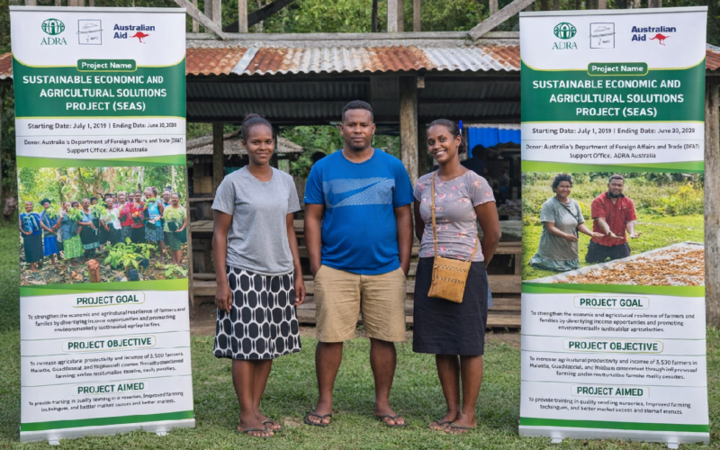 SINU agriculture students on attachment with ADRA 