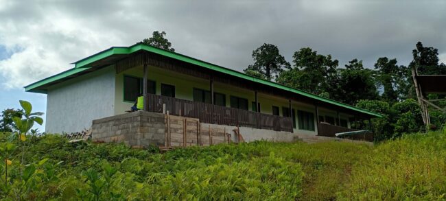 The brand‑new Laugwata School classroom building.