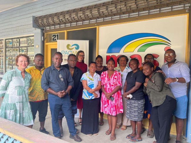 Members of Media Association of Solomon Islands (MASI) that attend the PACMAS Training Skills Development Workshop in Honiara from March 3 to 5. (1)