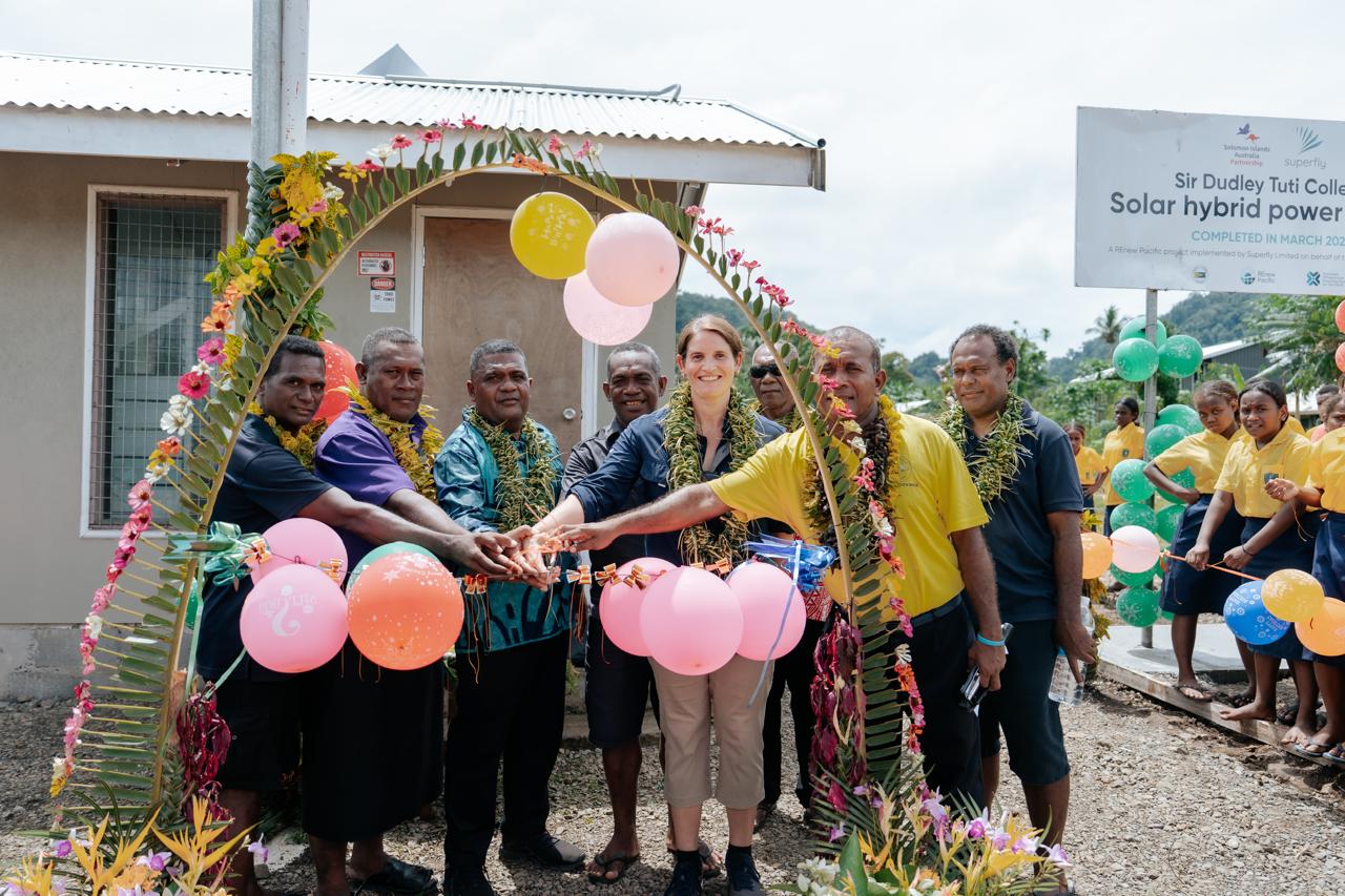 Solar Power System Launched at Sir Dudley Tuti College