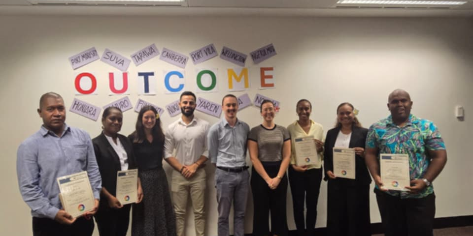 Participants and facilitators of the Attorney-General’s Department (AGD) Legal Policy Champions Program held in Canberra, Australia.