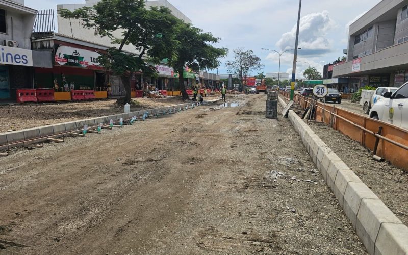 Road Works Progressing in Honiara CBD