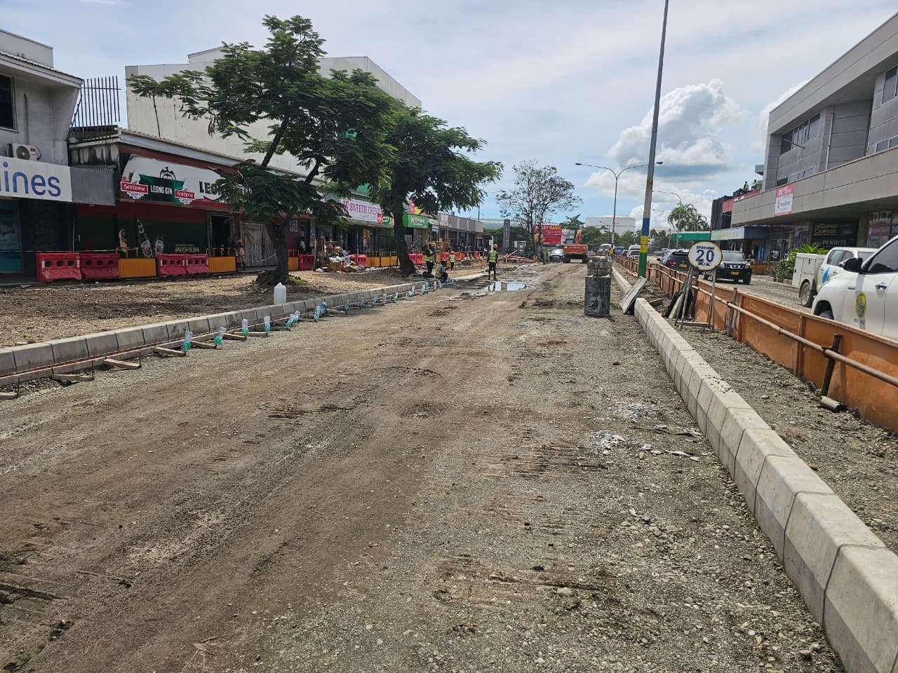 Road Works Progressing in Honiara CBD