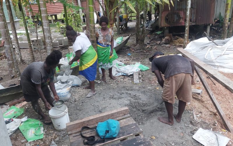 Women, Girls Lead Construction of New Youth Hub Center