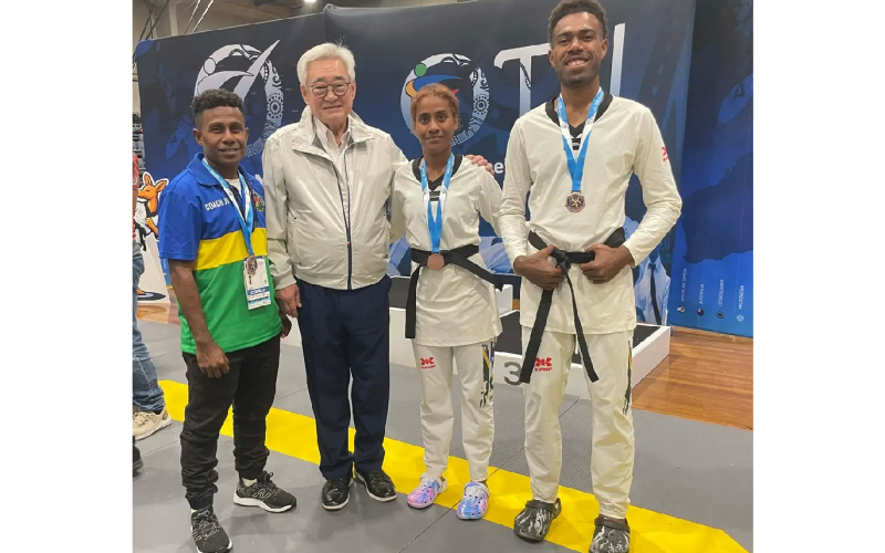 Fighters snap bronze medal in the Taekwondo team event 
