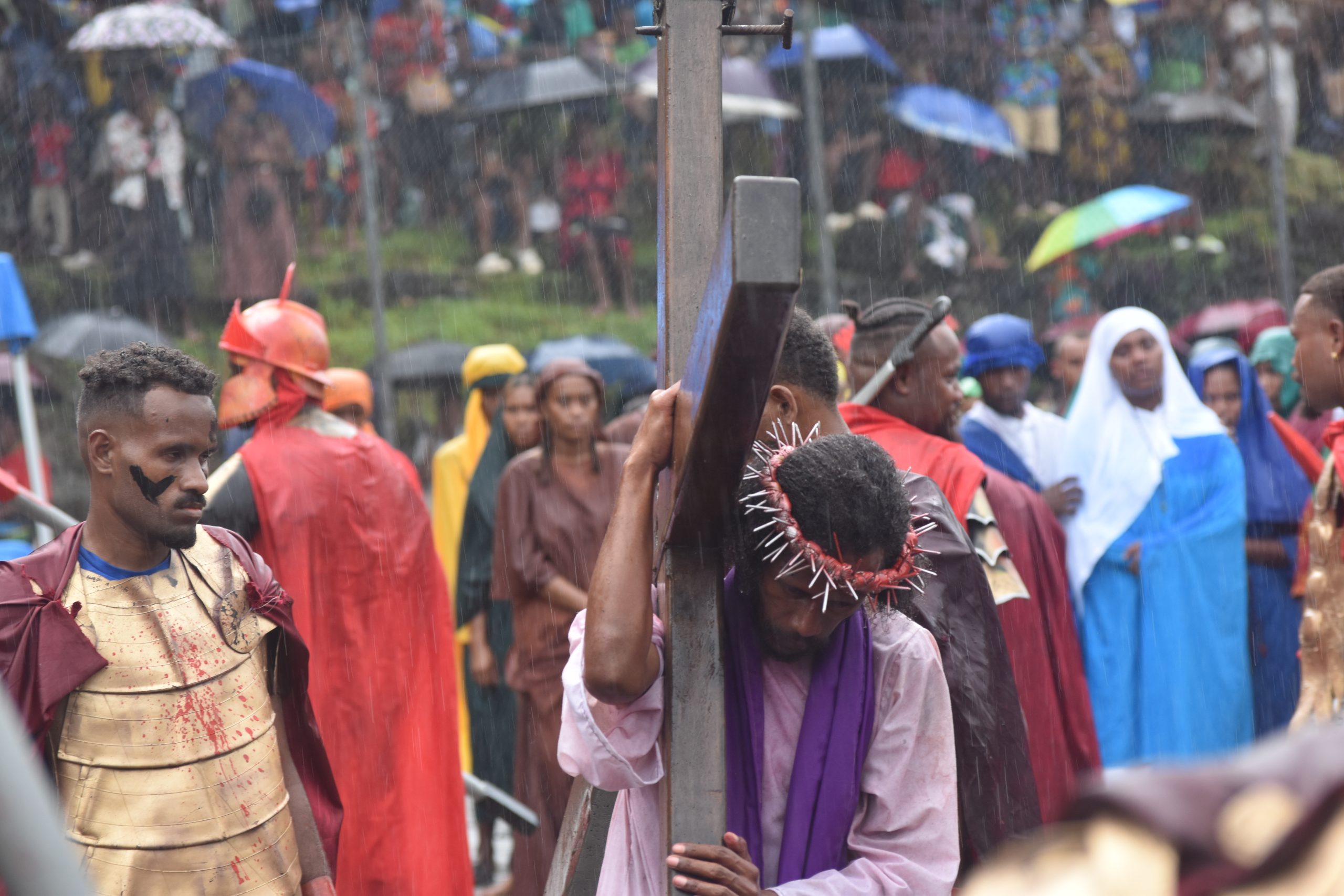 Holy Cross Cathedral Successfully StagesPassion of Christ Drama