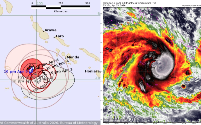 Severe Cyclone Maila Upgraded to Category 3