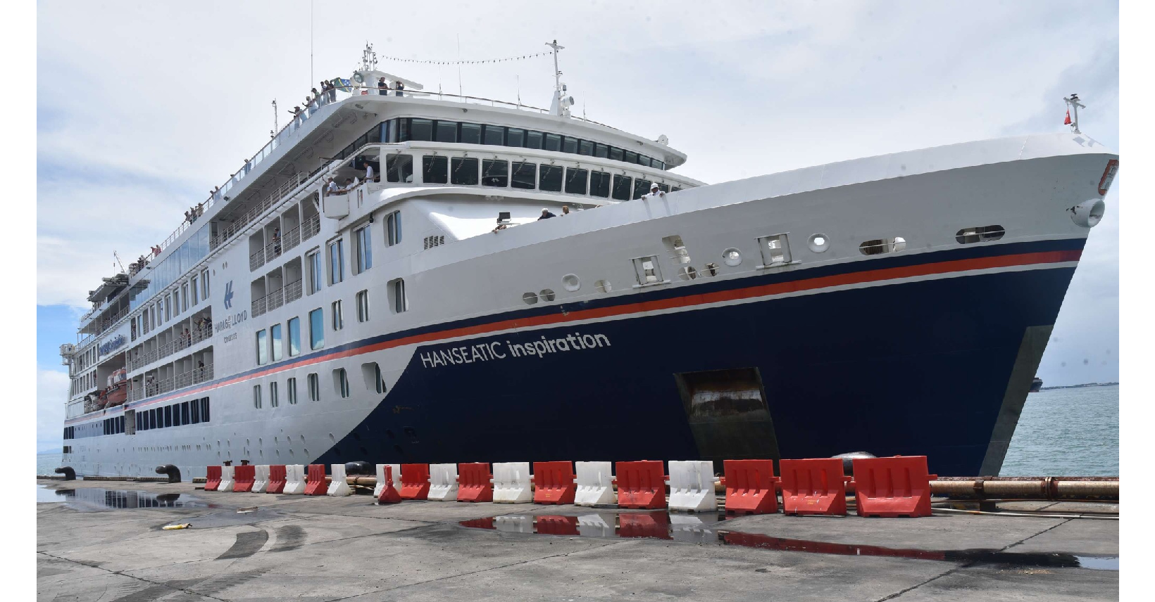 Cruise boat makes stop over