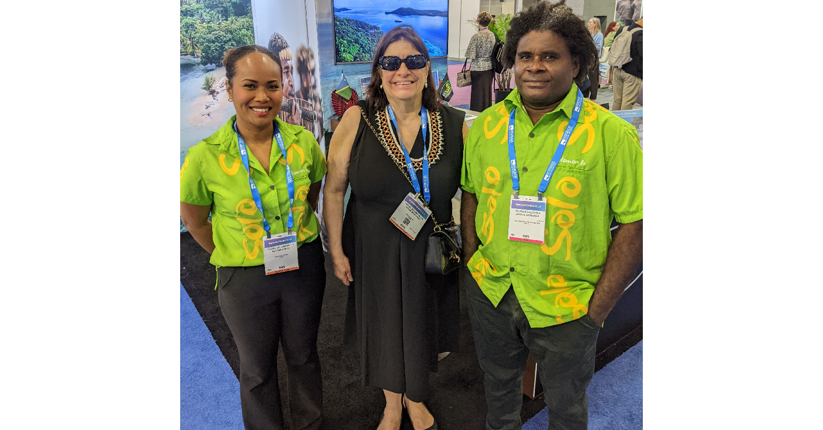 Flying the SI cruise flag at Seatrade Cruise Global