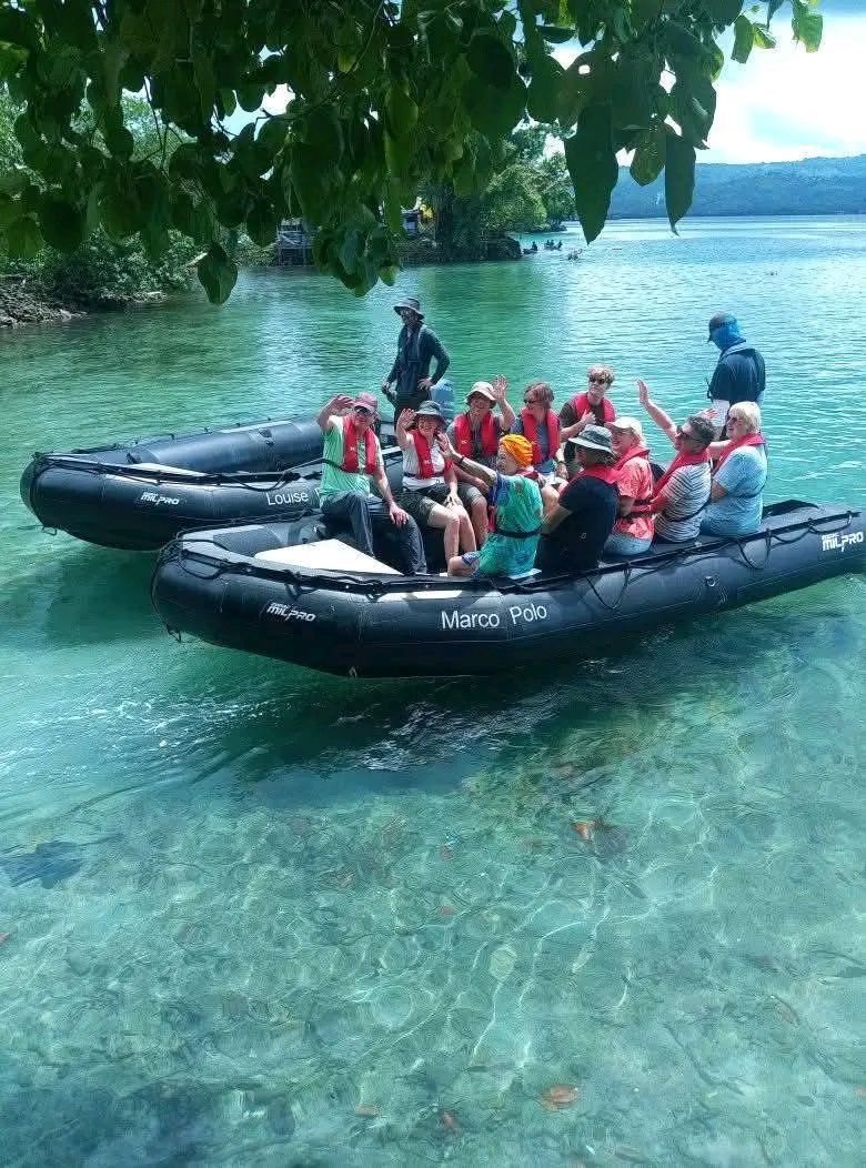 Langalanga villagers benefit from tourist visit to Malaita