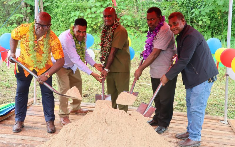 Prime Minister Manele Breaks Ground on Auki Customary Land Recording Office